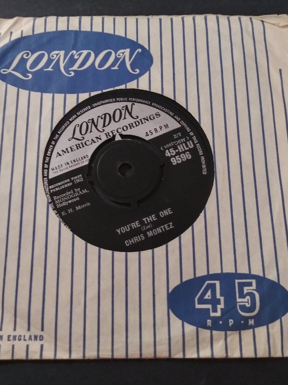 Chris Montez – Let's Dance VG+ Original UK Import 45RPM London Record 1962 R&R